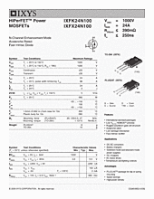 DataSheet IXFX24N100 pdf